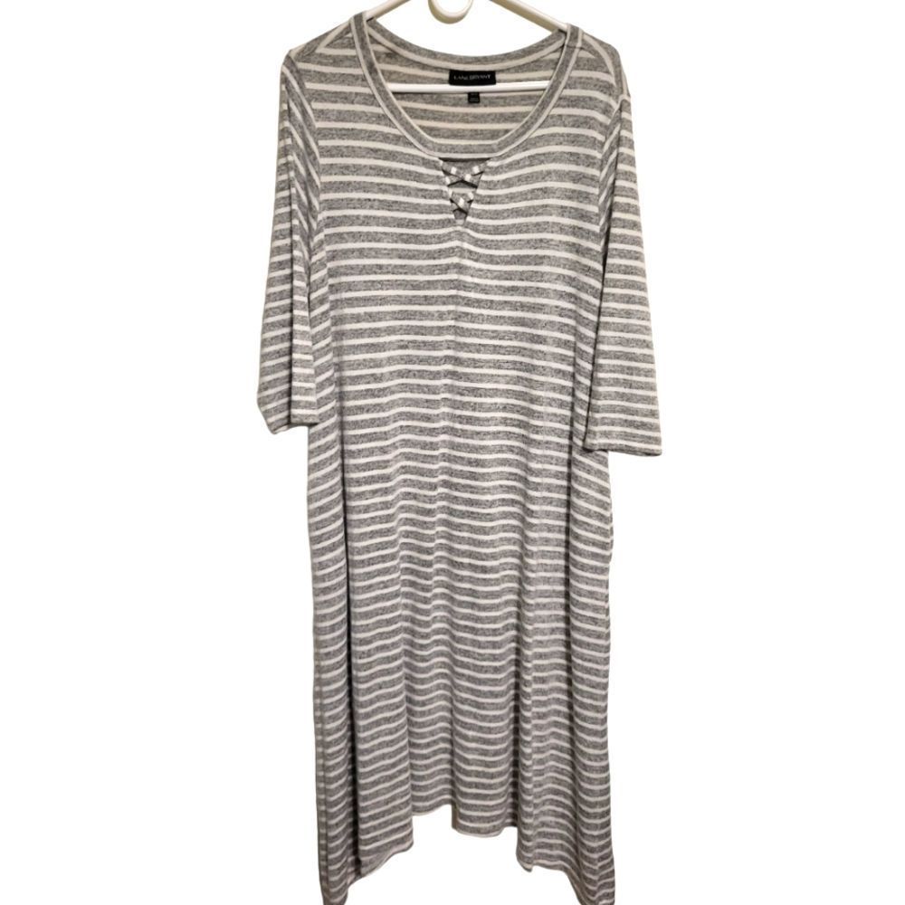 Lane Bryant Soft Striped Maxi Dress, Plus Size 18/20